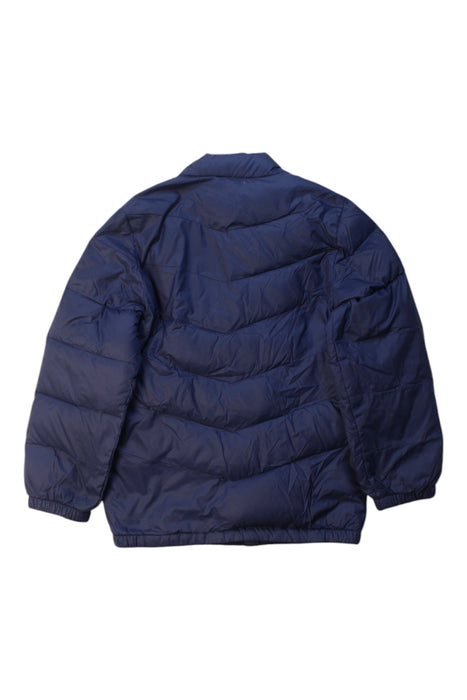 A Navy Puffer/Quilted Jackets from Kingkow in size 4T for neutral. (Back View)