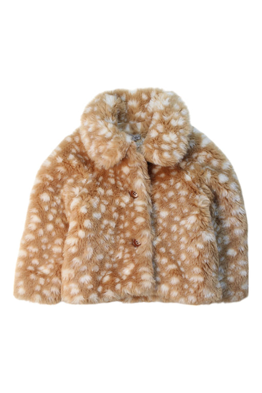 A Beige Coats from Emile et Ida in size 2T for girl. (Front View)