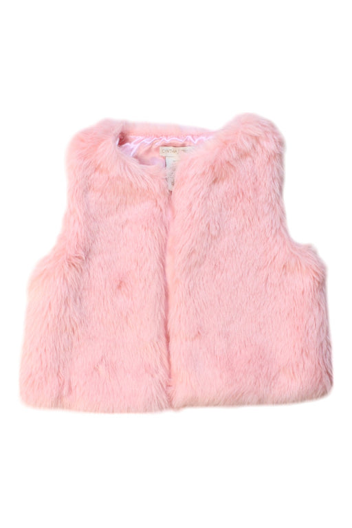 A Pink Outerwear Vests from Cynthia Rowley in size 3T for girl. (Front View)