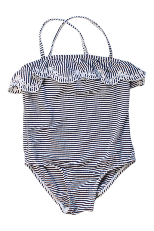 A Blue Swimsuits from Seed in size 3T for girl. (Front View)