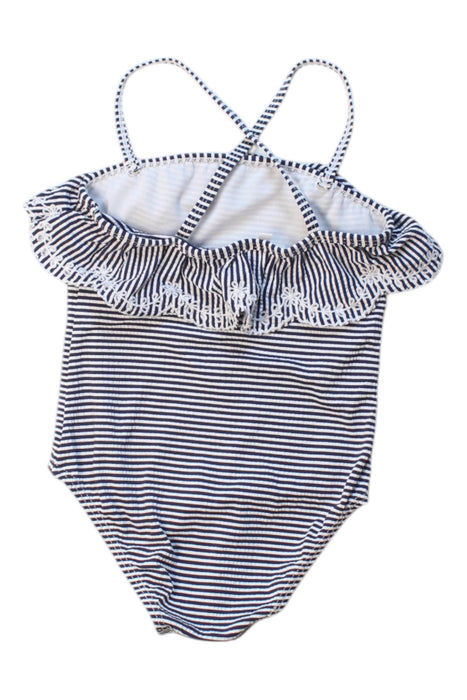 A Blue Swimsuits from Seed in size 3T for girl. (Back View)