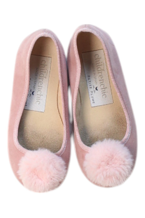 A Pink Flats from Childrenchic in size 4T for girl. (Back View)