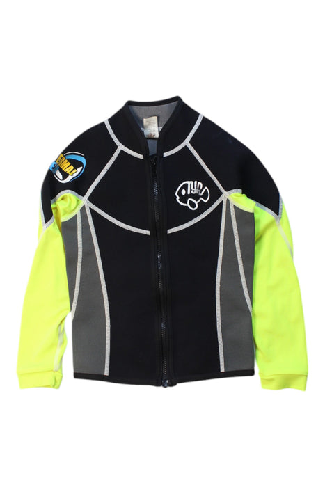 A Black Wetsuits from TYR in size 2T for neutral. (Front View)