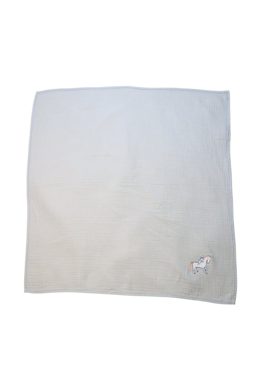 A White Blankets from Hermès in size O/S for neutral. (Front View)