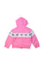 A Pink Zippered Sweatshirts from Chiara Ferragni in size 6-12M for girl. (Back View)