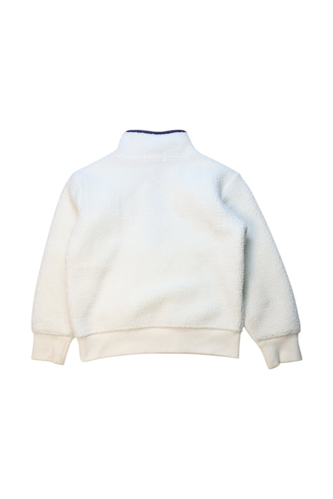 A White Zippered Sweatshirts from Polo Ralph Lauren in size 5T for neutral. (Back View)