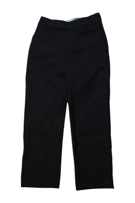 A Black Dress Pants from Boss in size 6T for boy. (Front View)