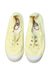 A Yellow Slip Ons from Papouelli in size 6T for neutral. (Front View)