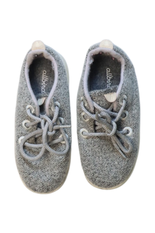 A Grey Sneakers from allbirds in size 6T for neutral. (Front View)