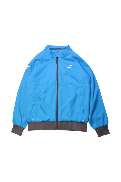 A Blue Lightweight Jackets from Babolat in size 8Y for neutral. (Front View)