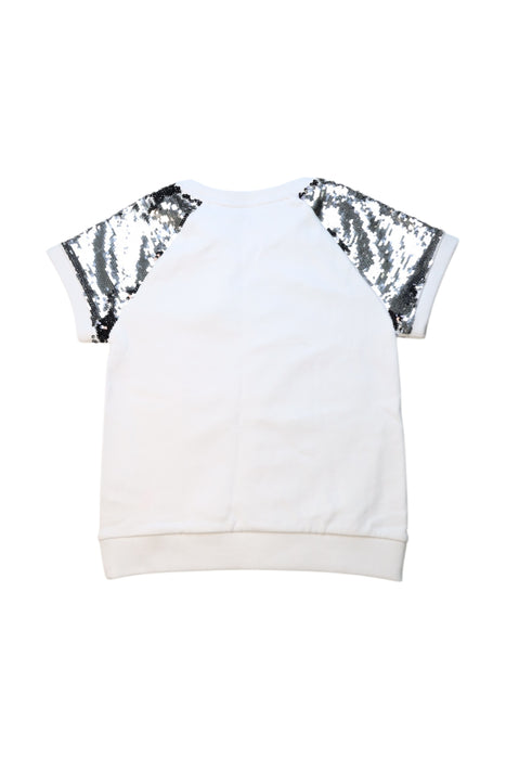 A White Short Sleeve Tops from Karl Lagerfeld in size 10Y for girl. (Back View)