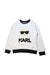 A White Crewneck Sweatshirts from Karl Lagerfeld in size 10Y for neutral. (Front View)
