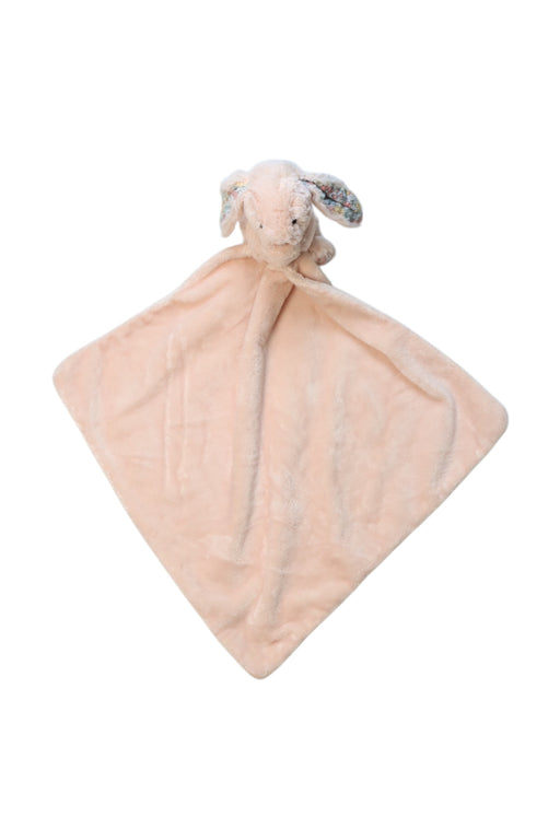 A Peach Safety Blankets from Jellycat in size O/S for neutral. (Front View)