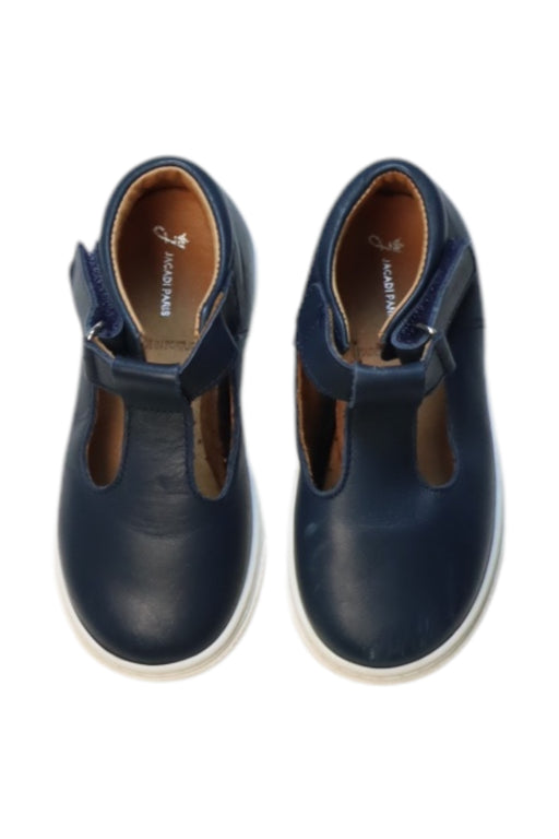 A Navy Dress Shoes from Jacadi in size 3T for neutral. (Front View)