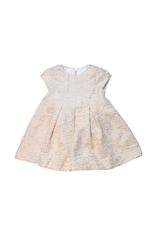 A Beige Short Sleeve Dresses from Tartine et Chocolat in size 12-18M for girl. (Front View)