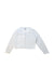 A White Cardigans from Petit Bateau in size 3T for girl. (Front View)