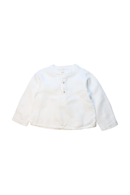 A White Long Sleeve Shirts from Jacadi in size 18-24M for neutral. (Front View)