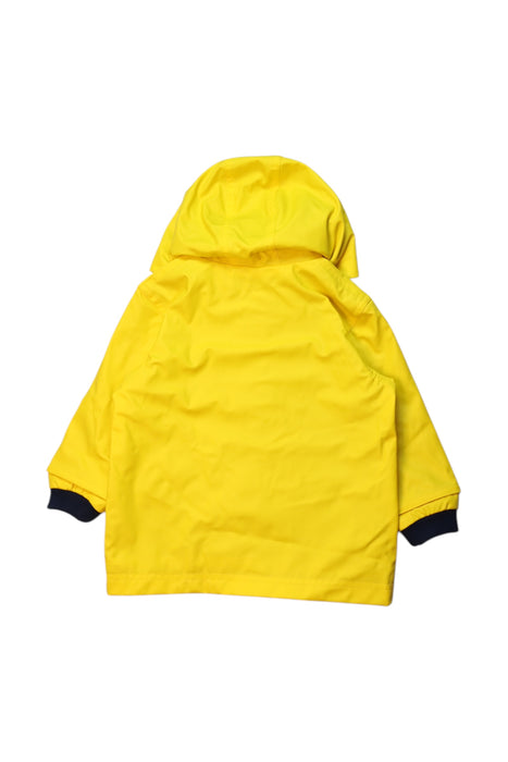 A Yellow Rain Jackets from Petit Bateau in size 12-18M for neutral. (Back View)