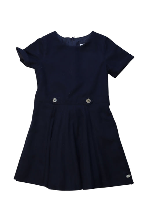 A Navy Short Sleeve Dresses from Tartine et Chocolat in size 4T for girl. (Front View)