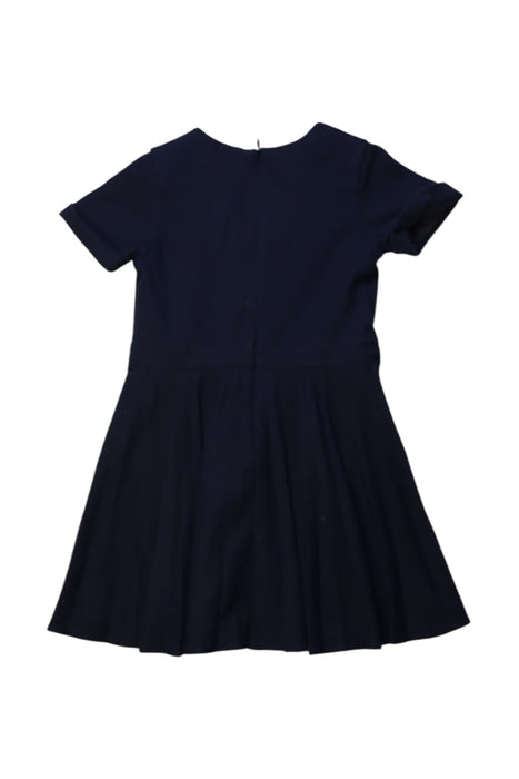 A Navy Short Sleeve Dresses from Tartine et Chocolat in size 4T for girl. (Back View)