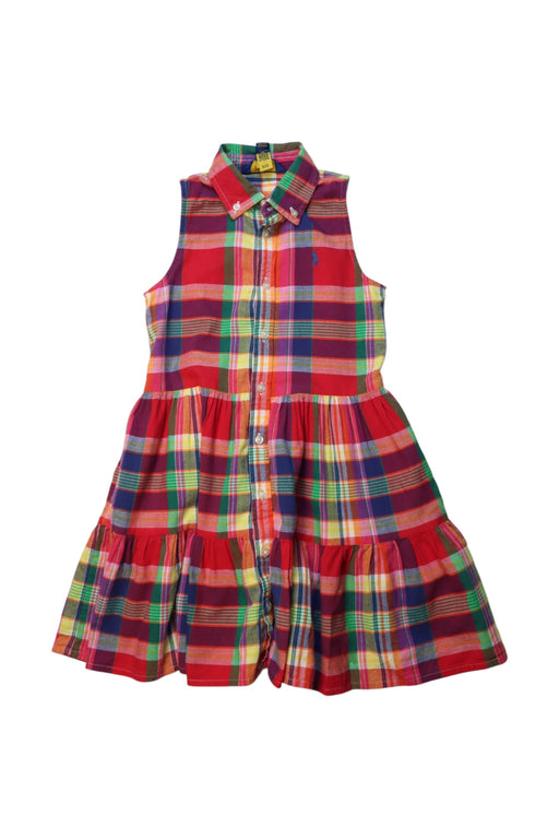 A Multicolour Sleeveless Dresses from Polo Ralph Lauren in size 5T for girl. (Front View)