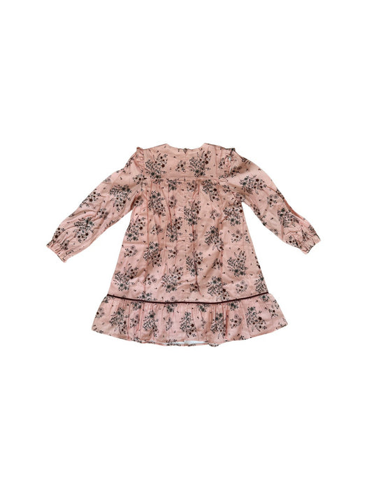 A Peach Long Sleeve Dresses from Purete du... Bebe in size 8Y for girl. (Back View)