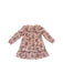 A Peach Long Sleeve Dresses from Purete du... Bebe in size 8Y for girl. (Back View)