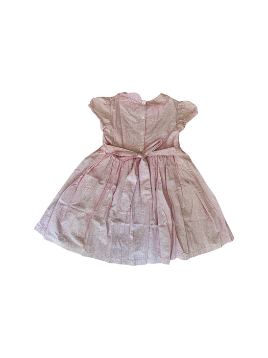 A Pink Short Sleeve Dresses from Confiture in size 5T for girl. (Back View)