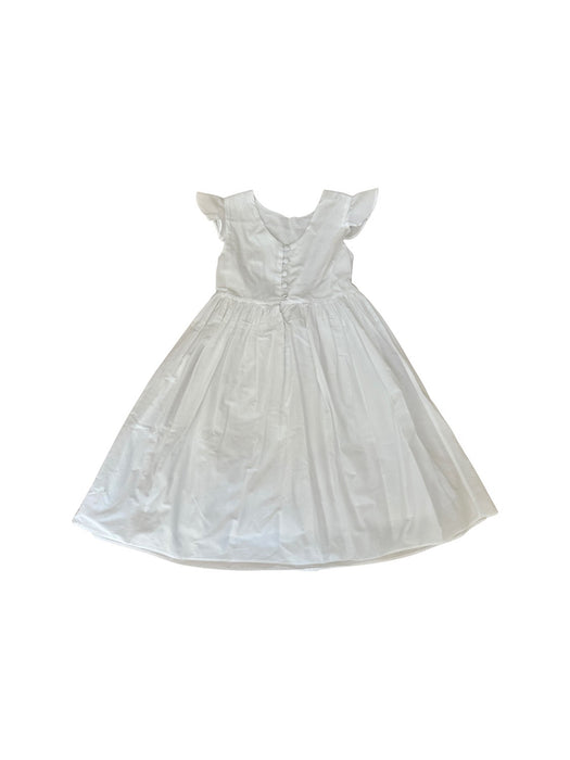 A White Sleeveless Dresses from Jacadi in size 6T for girl. (Back View)