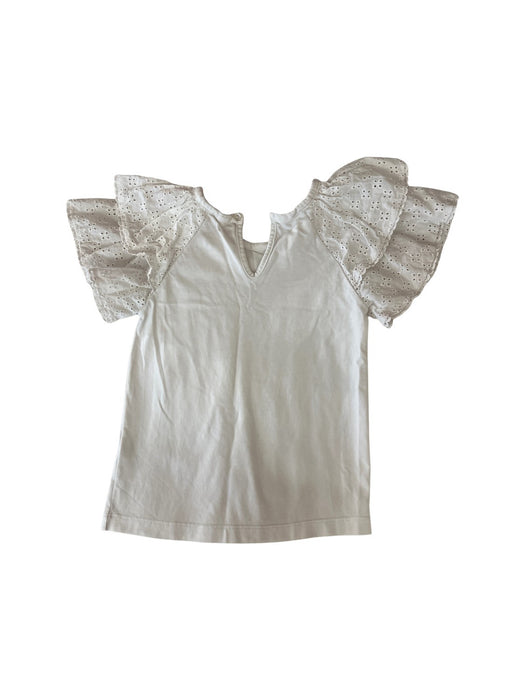 A White Short Sleeve Tops from babyLai in size 3T for girl. (Back View)