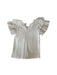 A White Short Sleeve Tops from babyLai in size 3T for girl. (Back View)