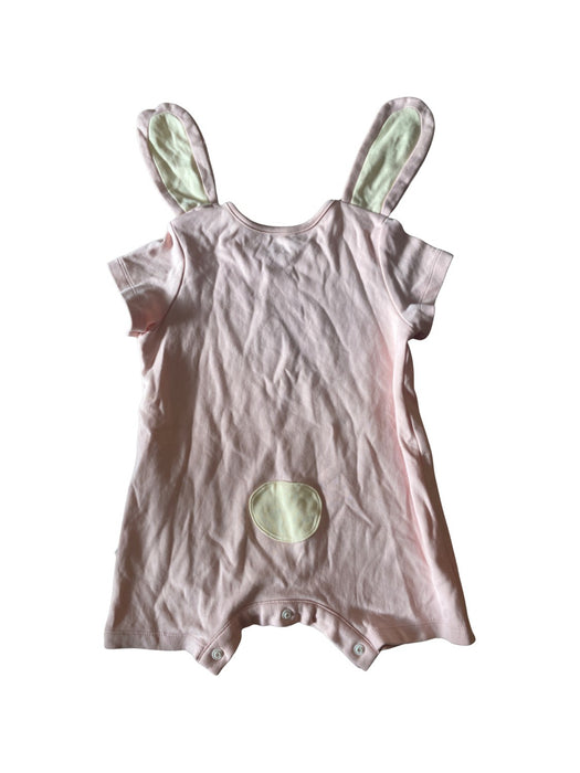 A Pink Short Sleeve Rompers from Mimi Mono in size 6-12M for neutral. (Back View)