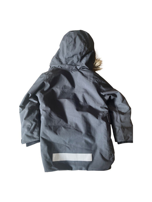 A Grey Coats from Molo in size 6T for neutral. (Back View)