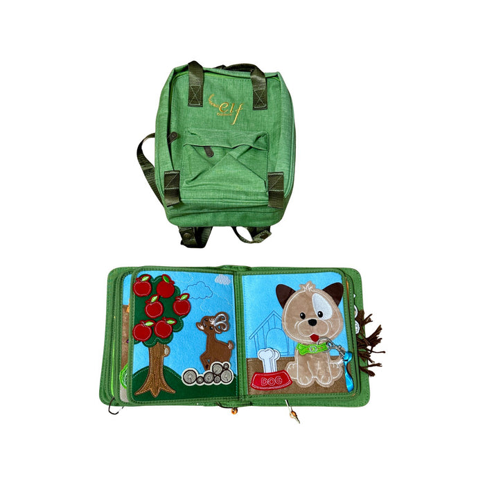 A Green Books about Sustainability from Elf Culture in size O/S for neutral. (Back View)