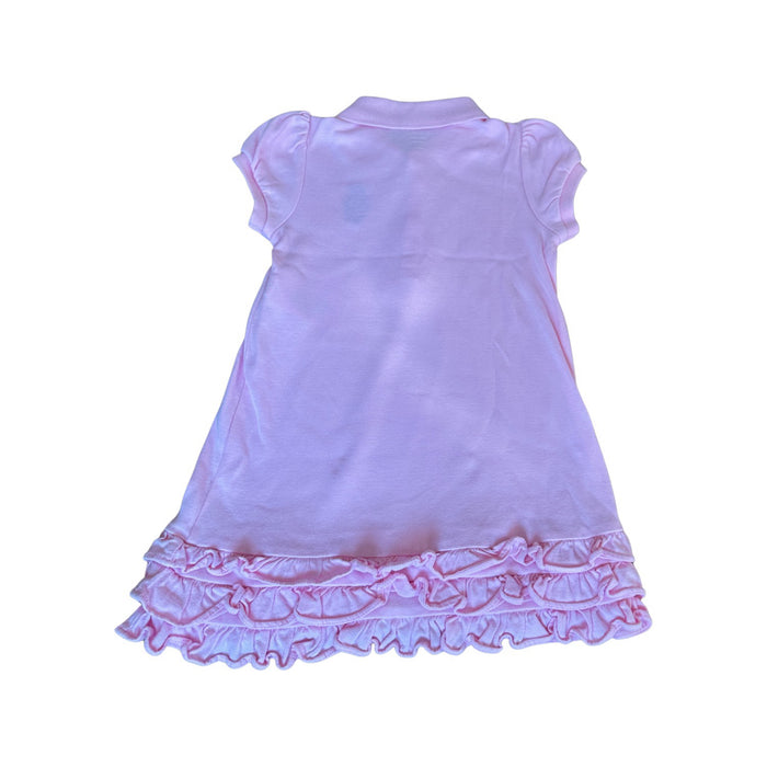 A Pink Short Sleeve Dresses from Ralph Lauren in size 2T for girl. (Back View)