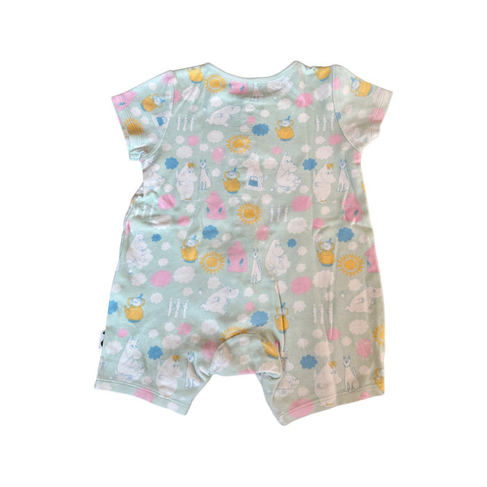 A Multicolour Short Sleeve Rompers from Vauva x Moomin in size 12-18M for neutral. (Back View)