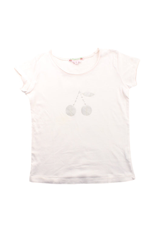 A White Short Sleeve T Shirts from Bonpoint in size 6T for girl. (Front View)