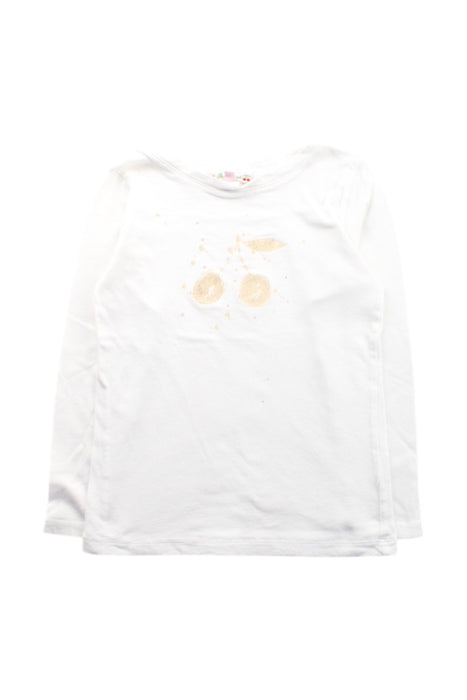 A White Long Sleeve Tops from Bonpoint in size 6T for girl. (Front View)