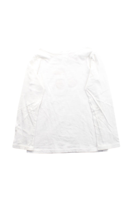 A White Long Sleeve Tops from Bonpoint in size 6T for girl. (Back View)