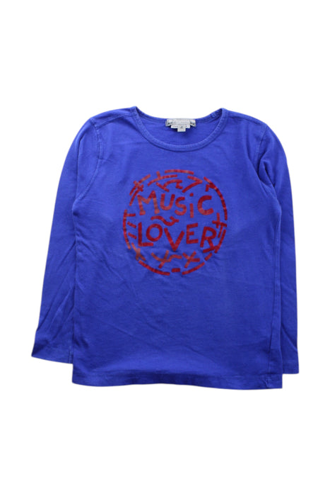 A Blue Long Sleeve T Shirts from Bonpoint in size 4T for neutral. (Front View)