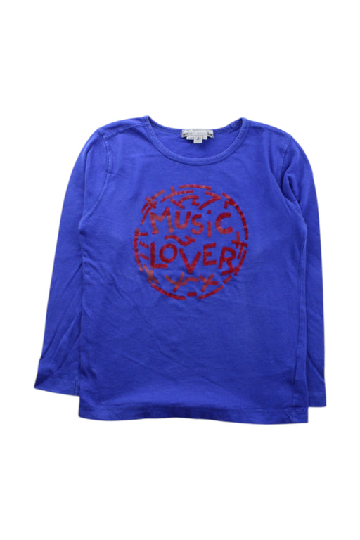 A Blue Long Sleeve T Shirts from Bonpoint in size 4T for neutral. (Front View)