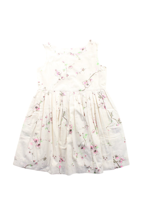 A White Sleeveless Dresses from Bonpoint in size 6T for girl. (Front View)