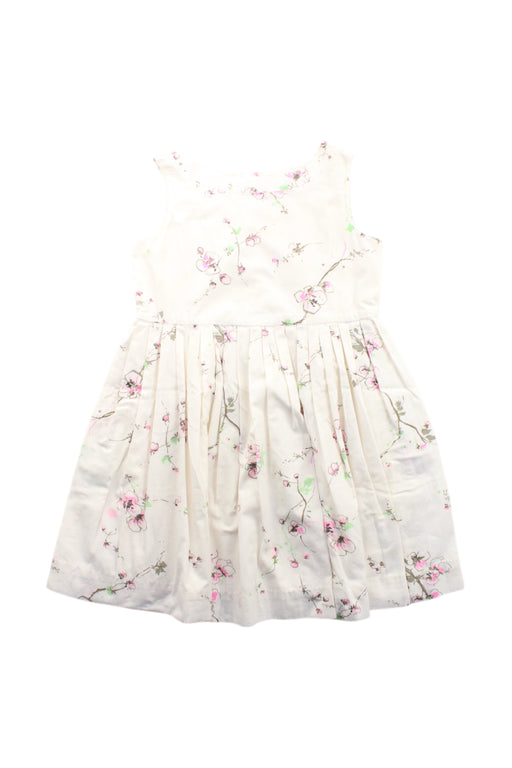 A White Sleeveless Dresses from Bonpoint in size 6T for girl. (Front View)