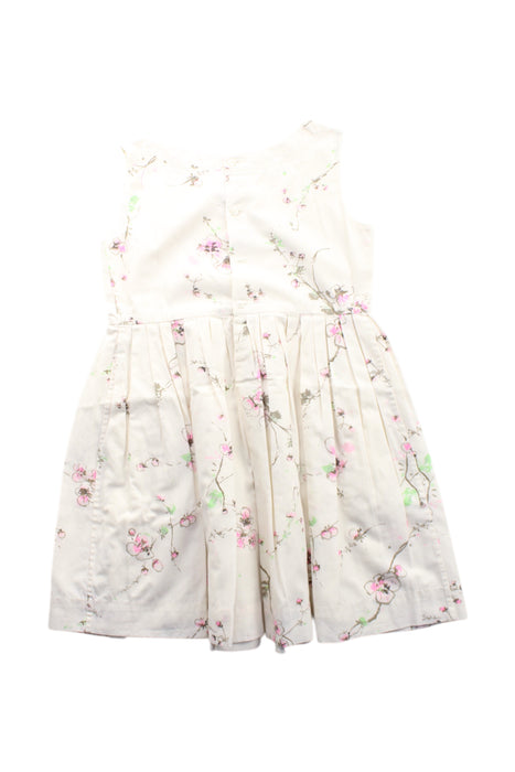 A White Sleeveless Dresses from Bonpoint in size 6T for girl. (Back View)