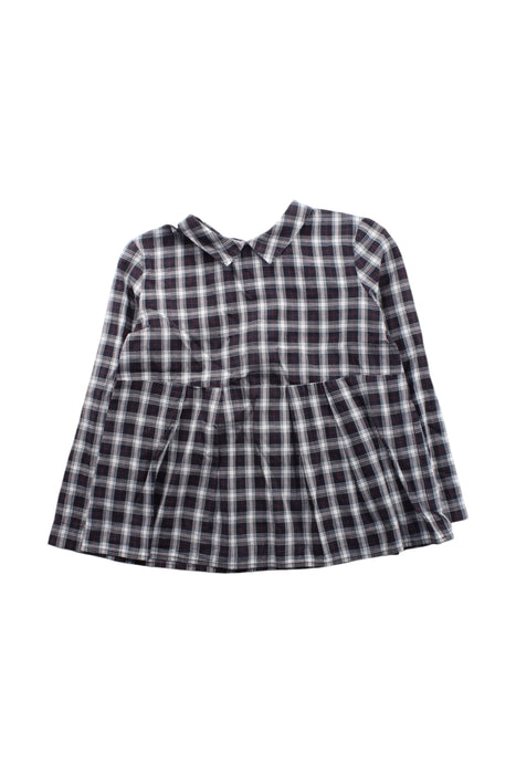 A Black Long Sleeve Shirts from Bonpoint in size 6T for girl. (Front View)