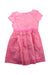 A Pink Short Sleeve Dresses from Jacadi in size 6T for girl. (Back View)