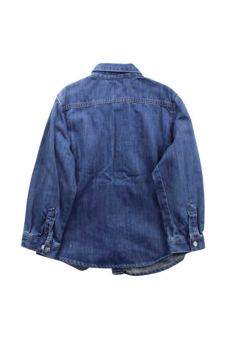 A Blue Long Sleeve Shirts from Bonpoint in size 4T for neutral. (Back View)