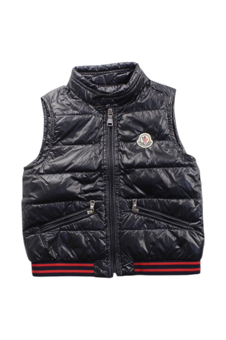 A Black Puffer/Quilted Coats & Outerwear from Moncler in size 2T for neutral. (Front View)