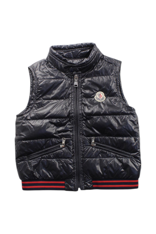 A Black Puffer/Quilted Coats & Outerwear from Moncler in size 2T for neutral. (Front View)
