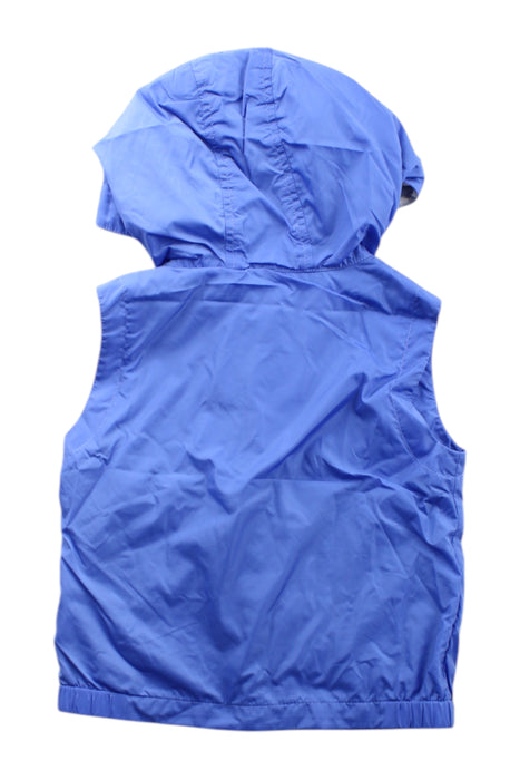 A Blue Outerwear Vests from Moncler in size 4T for neutral. (Back View)